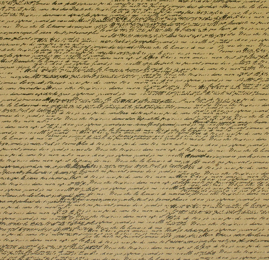 CANVAS CORP-Black & Kraft French Script