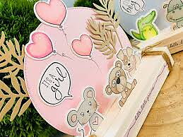 MODASCRAP CLEAR STAMPS   -COLOR OF PUPPIES GIRL