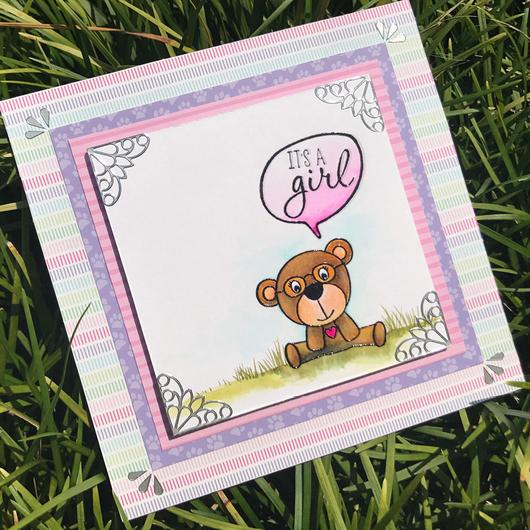 MODASCRAP CLEAR STAMPS   -COLOR OF PUPPIES GIRL - 3