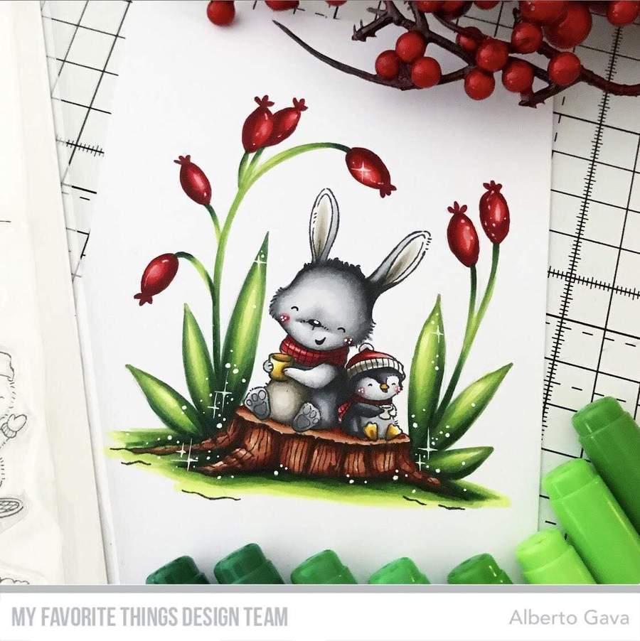 MY FAVORITE THINGS -SY Frost-Loving Friends STAMP & DIE SET  - 3