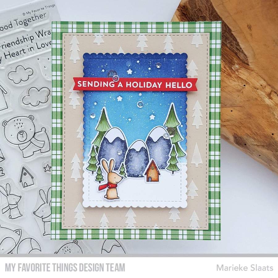 MY FAVORITE THINGS -Fox and Friends  STAMP& DIE SET - 6