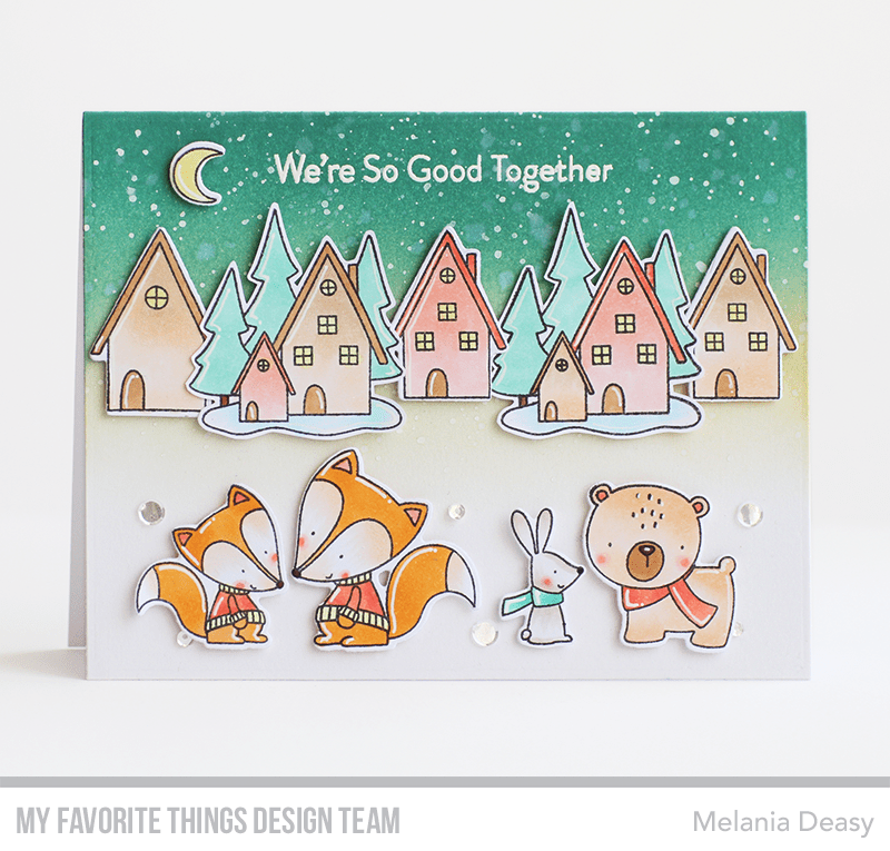 MY FAVORITE THINGS -Fox and Friends  STAMP& DIE SET - 8