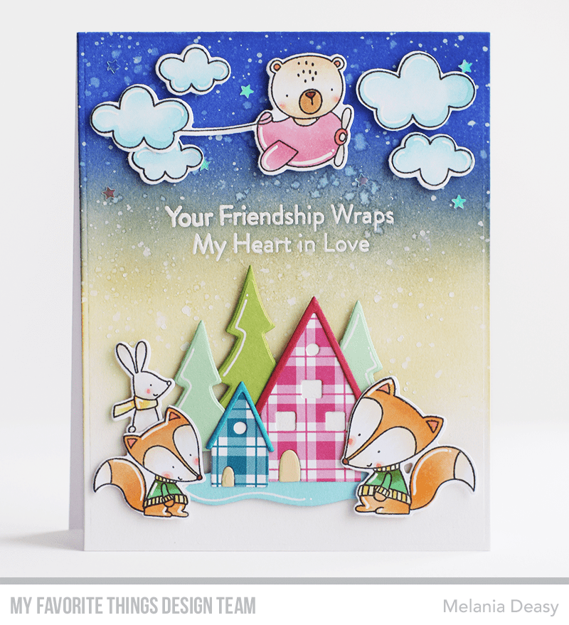 MY FAVORITE THINGS -Fox and Friends  STAMP& DIE SET - 7