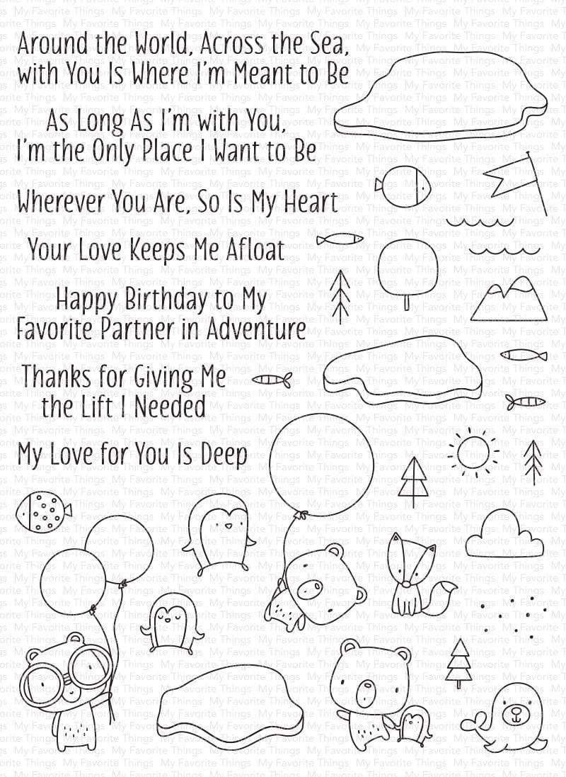 MY FAVORITE THINGS -Partners in Adventure STAMP & DIE SET 