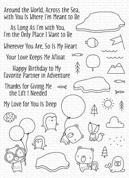 MY FAVORITE THINGS -Partners in Adventure STAMP & DIE SET 