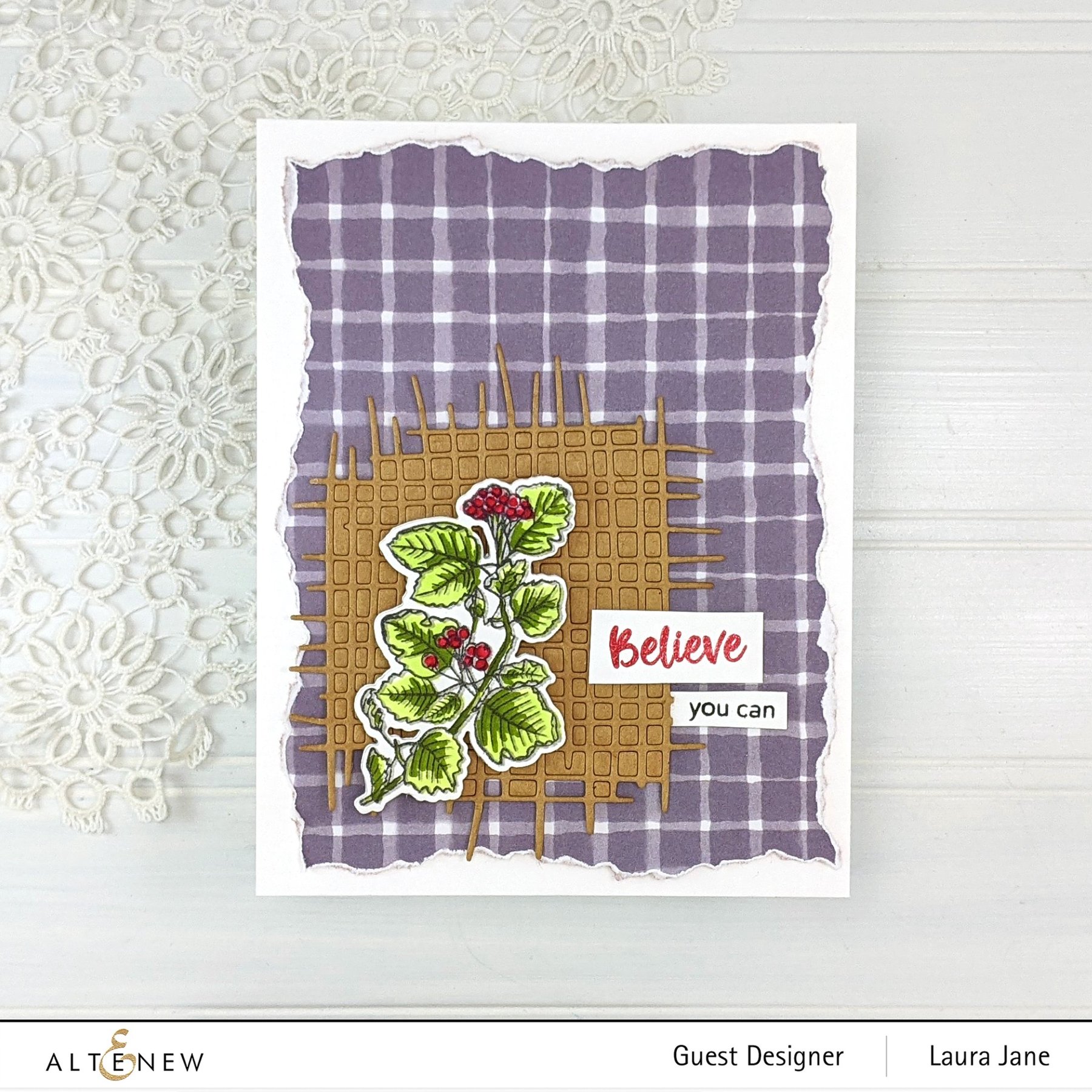 ALTENEW -Acai Berry Branch Stamp & Die Bundle - 3