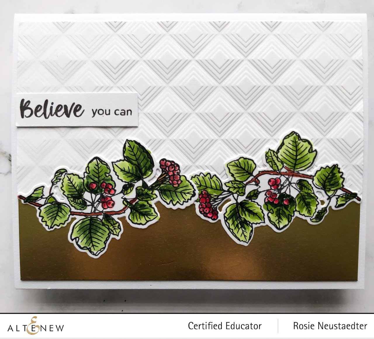 ALTENEW -Acai Berry Branch Stamp & Die Bundle - 4