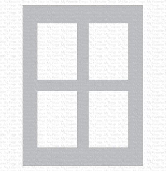 MY FAVORITE THINGS -Window Panes Stencil