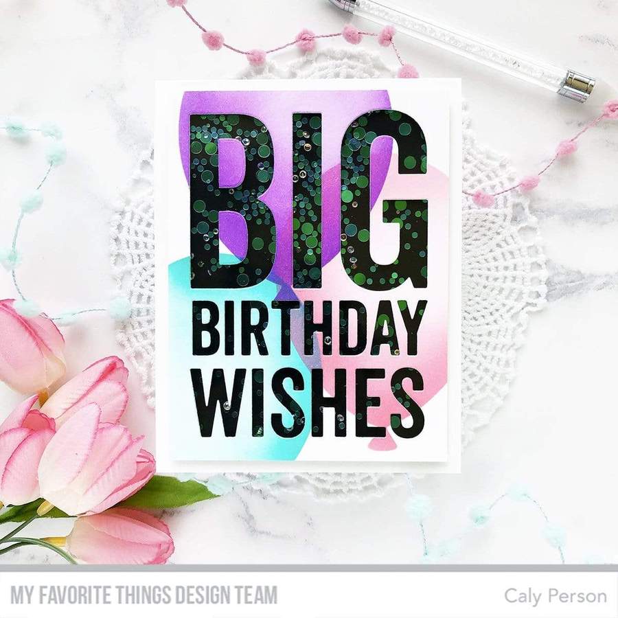 MY FAVORITE THINGS -Big Balloon Stencil - 2