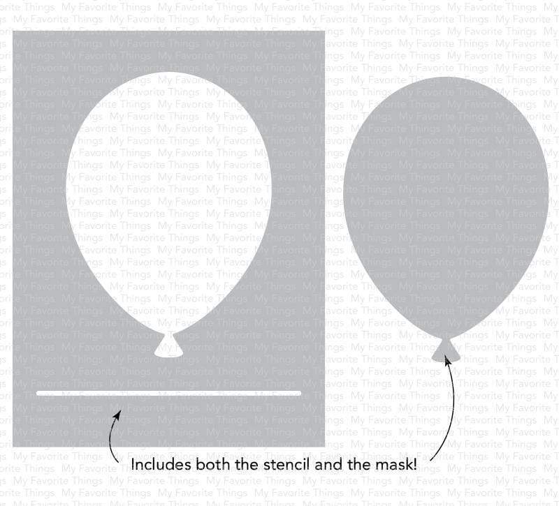 MY FAVORITE THINGS -Big Balloon Stencil