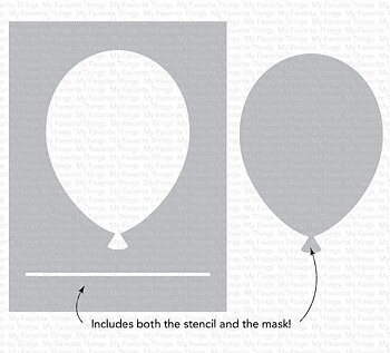 MY FAVORITE THINGS -Big Balloon Stencil