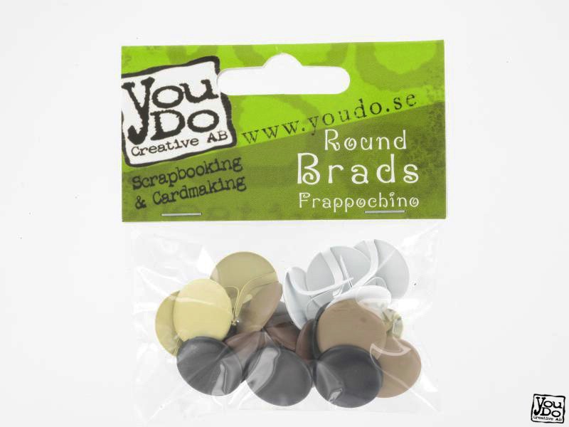 YD Brads round 16mm Frappochino-Y1504