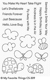 MY FAVORITE THINGS-Love Bugs STAMP & DIE SET