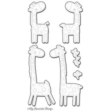 MY FAVORITE THINGS -Giraffing Me Crazy  STAMP & DIE SET - 2