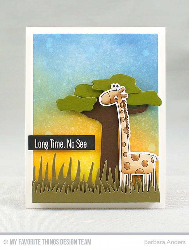MY FAVORITE THINGS -Giraffing Me Crazy  STAMP & DIE SET - 5