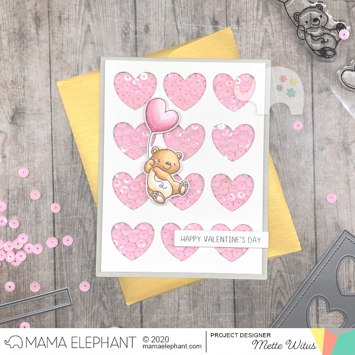  MAMA ELEPHANT-UP WITH LOVE   stamp & die set - 10