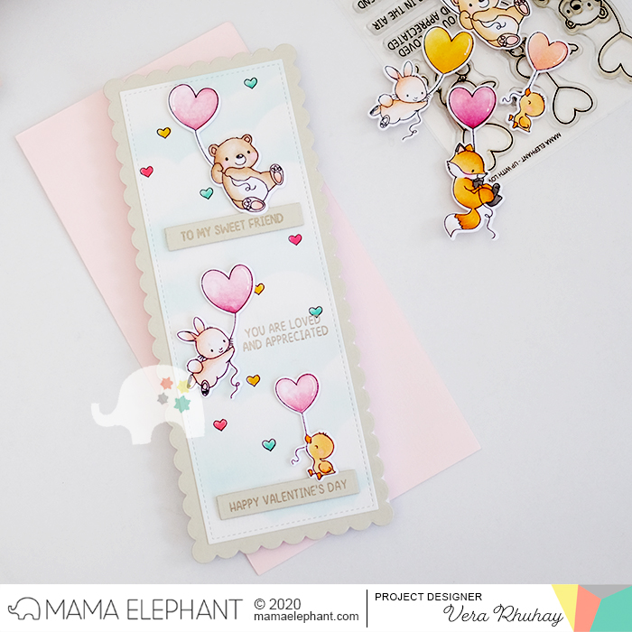  MAMA ELEPHANT-UP WITH LOVE   stamp & die set - 3