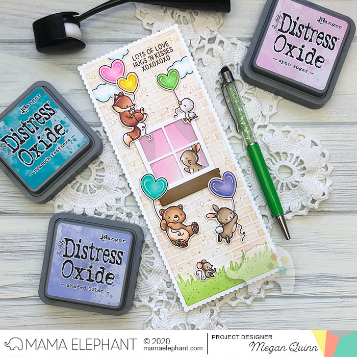  MAMA ELEPHANT-UP WITH LOVE   stamp & die set - 4