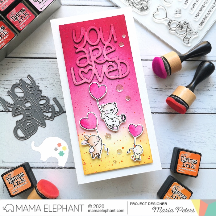  MAMA ELEPHANT-UP WITH LOVE   stamp & die set - 9