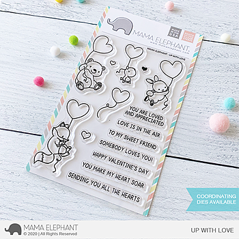 MAMA ELEPHANT-UP WITH LOVE   stamp & die set