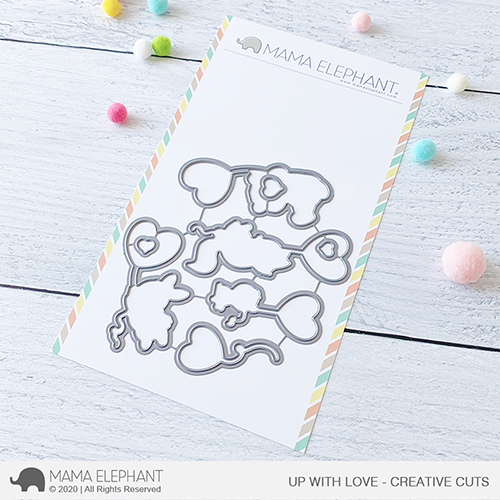  MAMA ELEPHANT-UP WITH LOVE   stamp & die set - 2