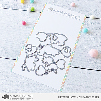MAMA ELEPHANT-UP WITH LOVE   stamp & die set