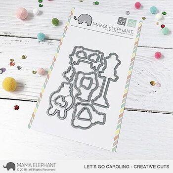 MAMA ELEPHANT-LET'S GO CAROLING STAMP & DIE SET