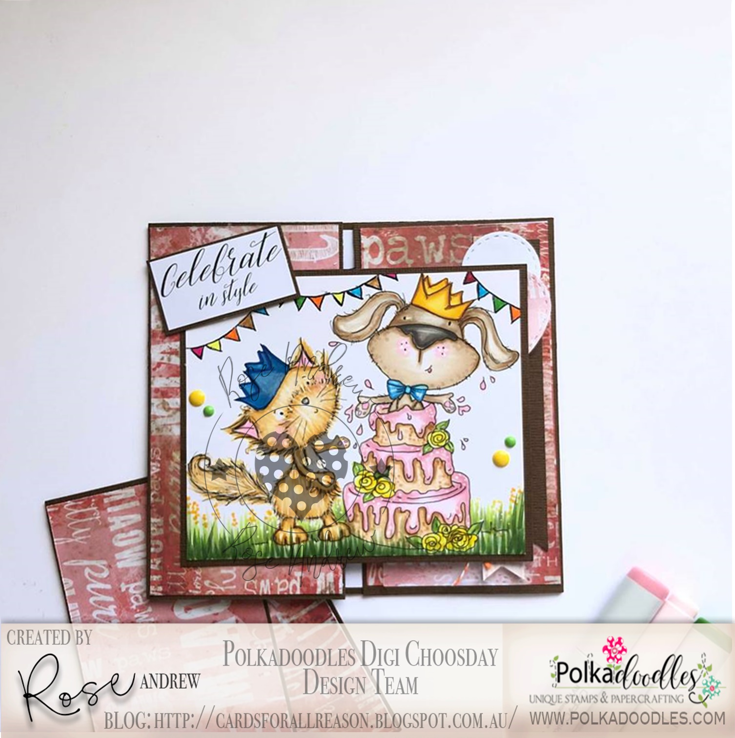 Polkadoodles -Horace & Boo Surprise Cake - 2