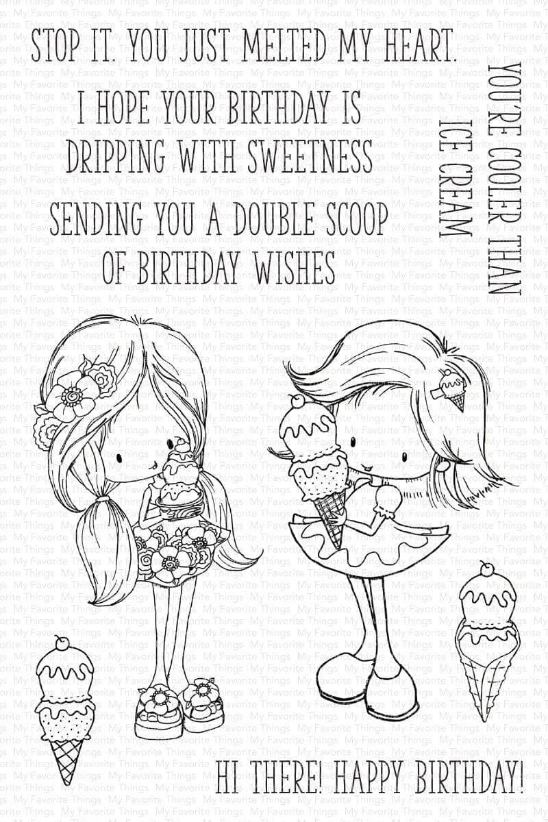 My Favorite Things -TI Double Scoop of Cute STAMP & DIE SET