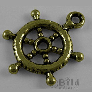 Boat steering wheel, gold