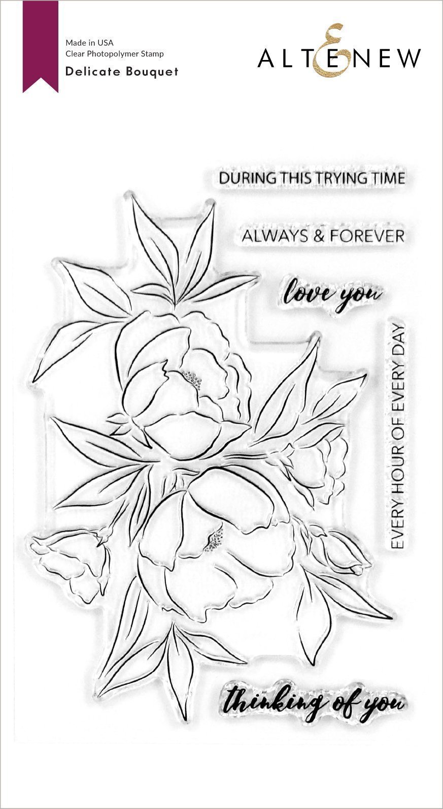 ALTENEW -Delicate Bouquet Stamp Set
