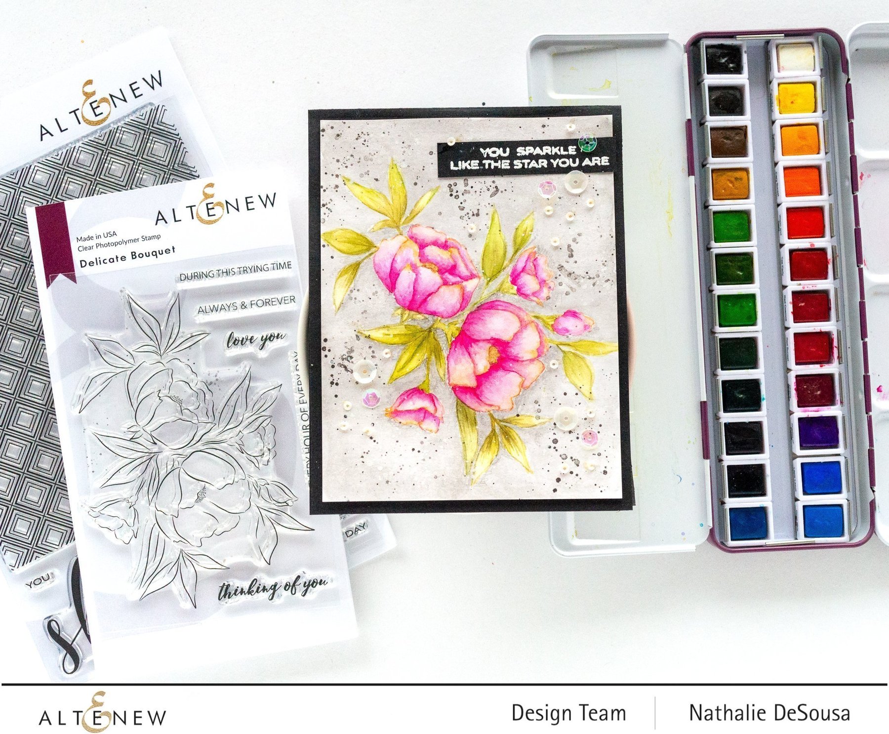 ALTENEW -Delicate Bouquet Stamp Set - 5