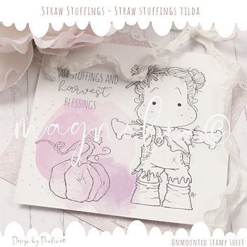 MAGNOLIALC-ST21 Straw Stuffings~Straw Stuffings Tilda {Rubber Stamp Sheet}