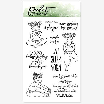 PICKET FENCE STUDIOS -Eat Sleep Yoga