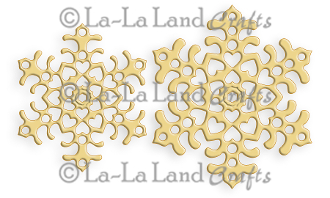 LA LA LAND CRAFTS-Heart Snowflakes Die (Set of 2)