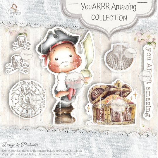MAGNOLIA OUT-20 You Arrr Amazing Art Stamp Sheet