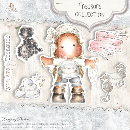 MAGNOLIA OUT-20 Treasure Art Stamp Sheet