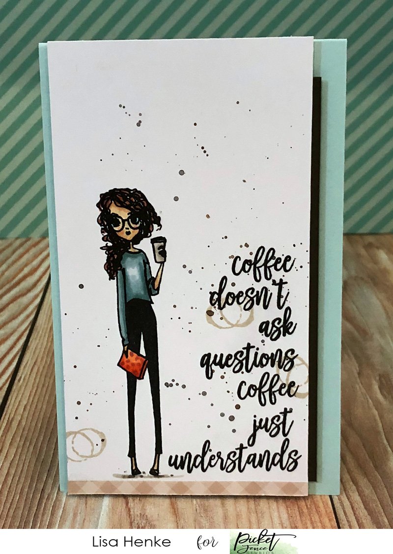 PICKET FENCE STUDIOS -Coffee Understands Stamp Set - 3