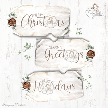 MAGNOLIA MC-20  Christmas Sentiments Big – 3pc