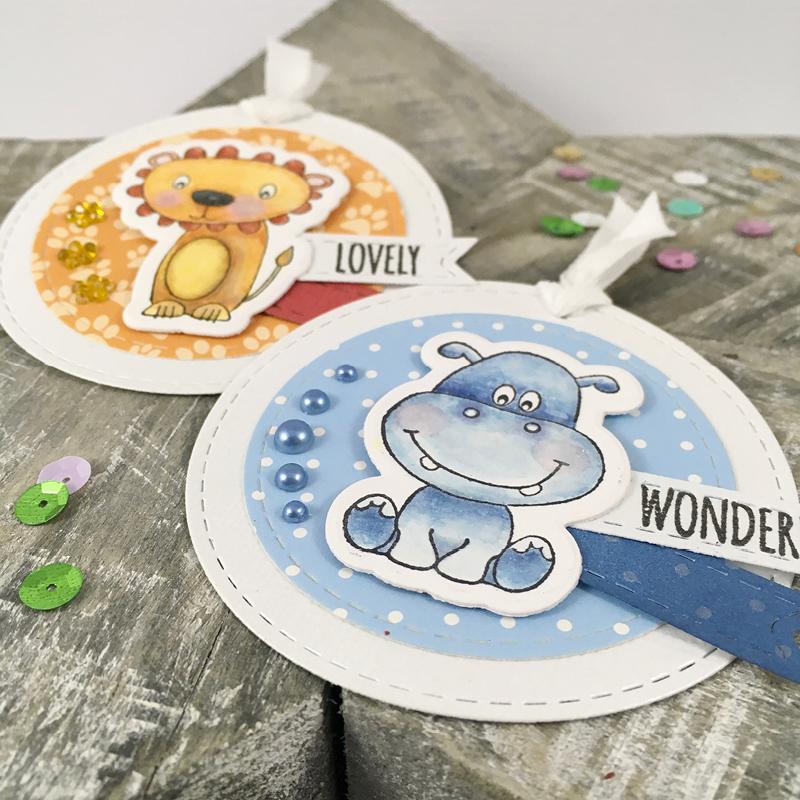 MODASCRAP   - COLOR OF PUPPIES BOY STAMP & DIE BUNDLE - 5