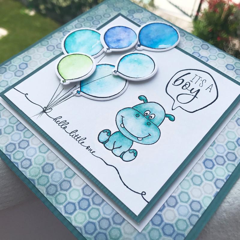 MODASCRAP   - COLOR OF PUPPIES BOY STAMP & DIE BUNDLE - 4