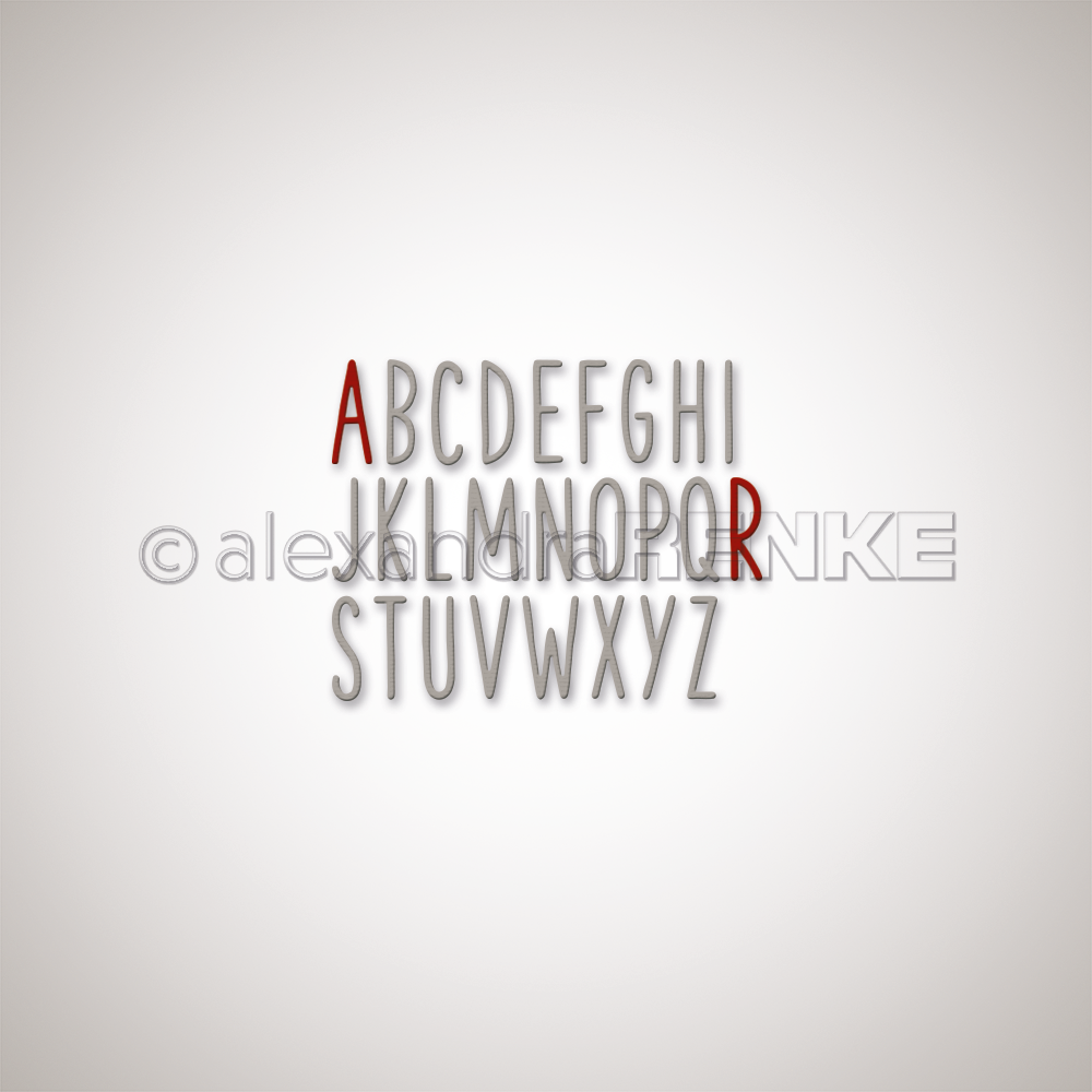 ALEXANDRA RENKE -Die 'Sans serif alphabet' - 2