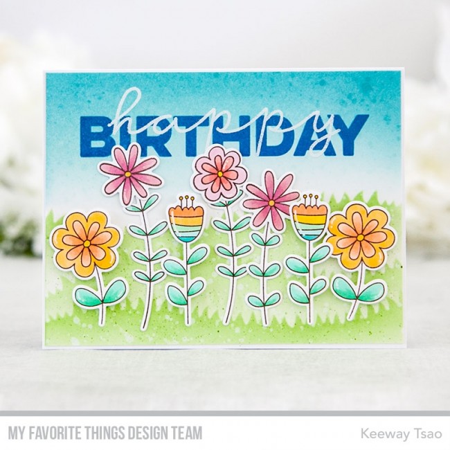 MY FAVORITE THINGS-Love Buds STAMP & DIE SET - 6