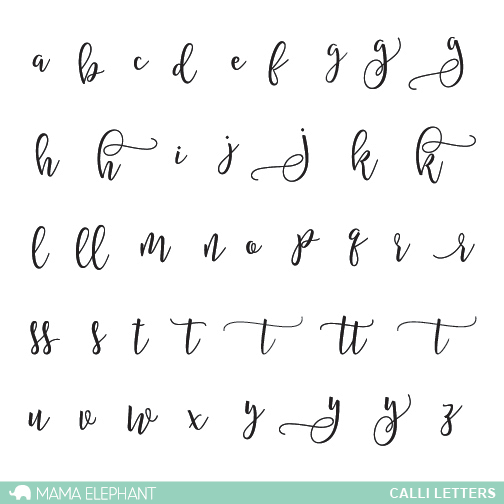  MAMA ELEPHANT  -CALLI  LETTERS 
