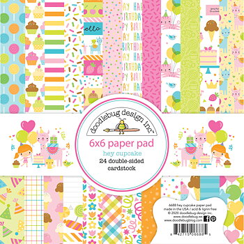 Doodlebug Design -Hey Cupcake 6x6 Inch Paper Pad