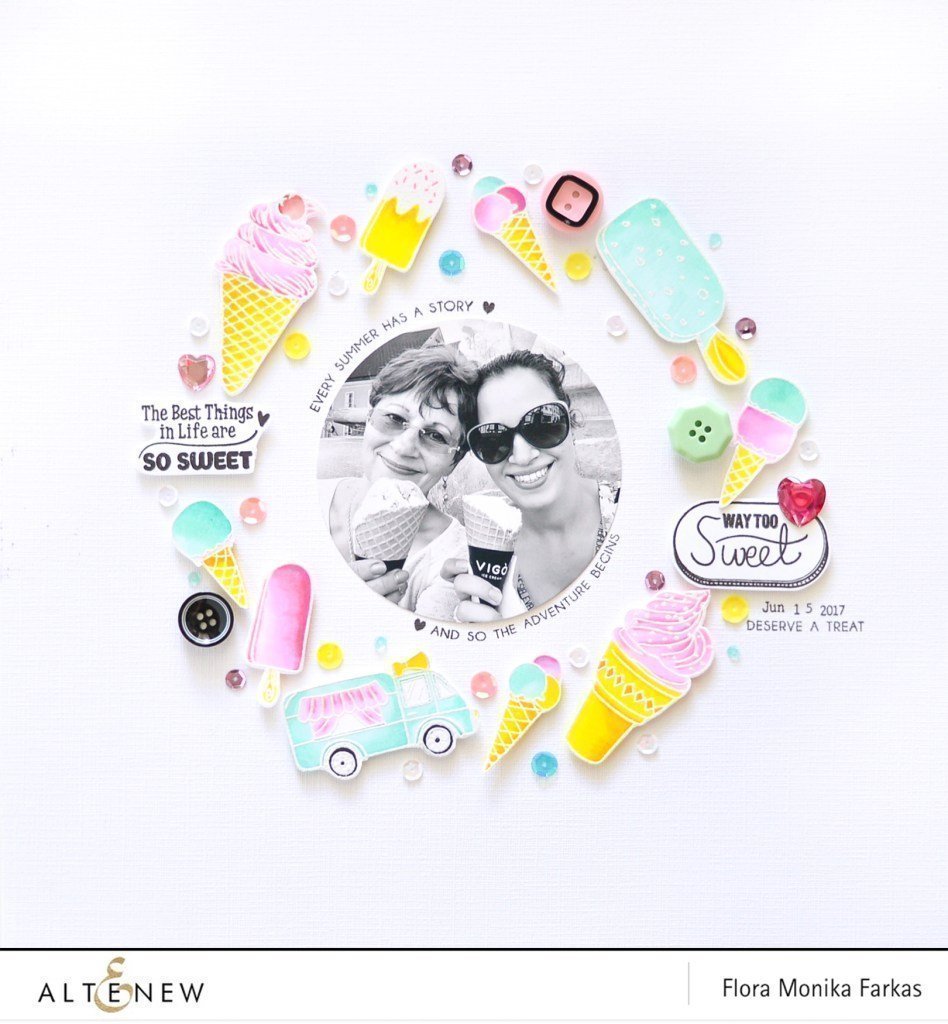 ALTENEW-Summer Swirls Stamp Set  - 5