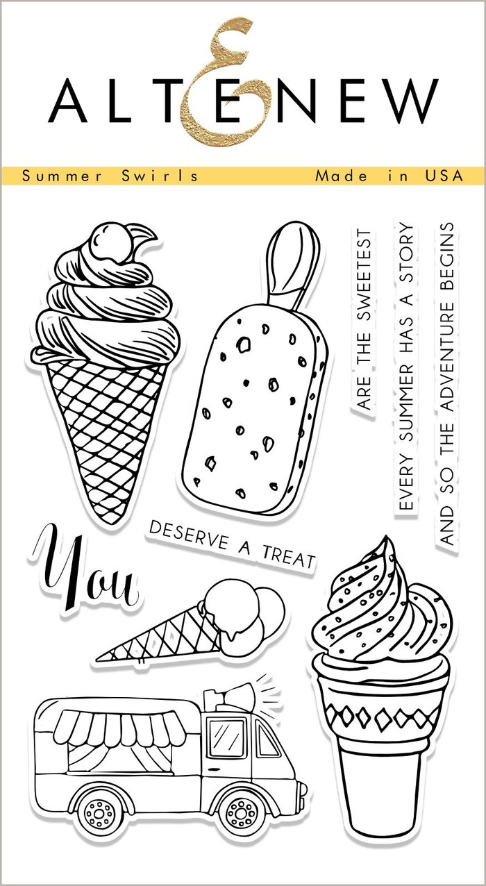 ALTENEW-Summer Swirls Stamp Set 
