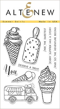 ALTENEW-Summer Swirls Stamp Set 