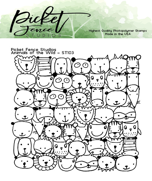 PICKET FENCE STUDIOS -Animals of the Wild Clear Stamps 
