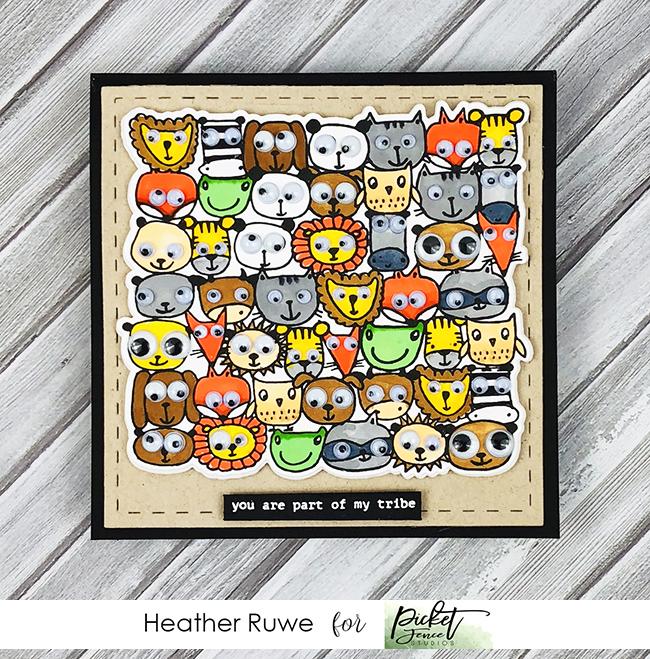 PICKET FENCE STUDIOS -Animals of the Wild Clear Stamps  - 3